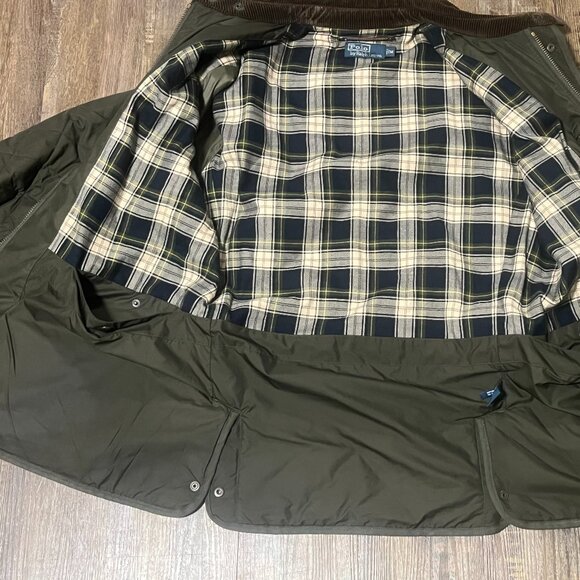 Ralph Lauren Polo Club Quilted Jacket - Olive Green - Men’s Medium - Picture 15 of 16